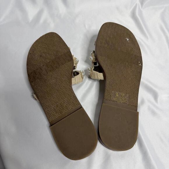 SAM EDELMAN Faux Pearl Embelished Boho Sandals Womens Size 7 - Picture 4 of 5